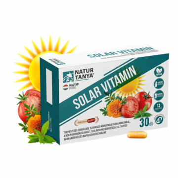 Solar vitamin - napozóvitamin, szoláriumozás, napozás vagy nap nélküli bőrpigmentációhoz - 30 kapszula - Natur Tanya