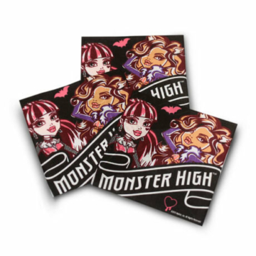 Gyerek textilzsebkendő 3 db - Monster High 2