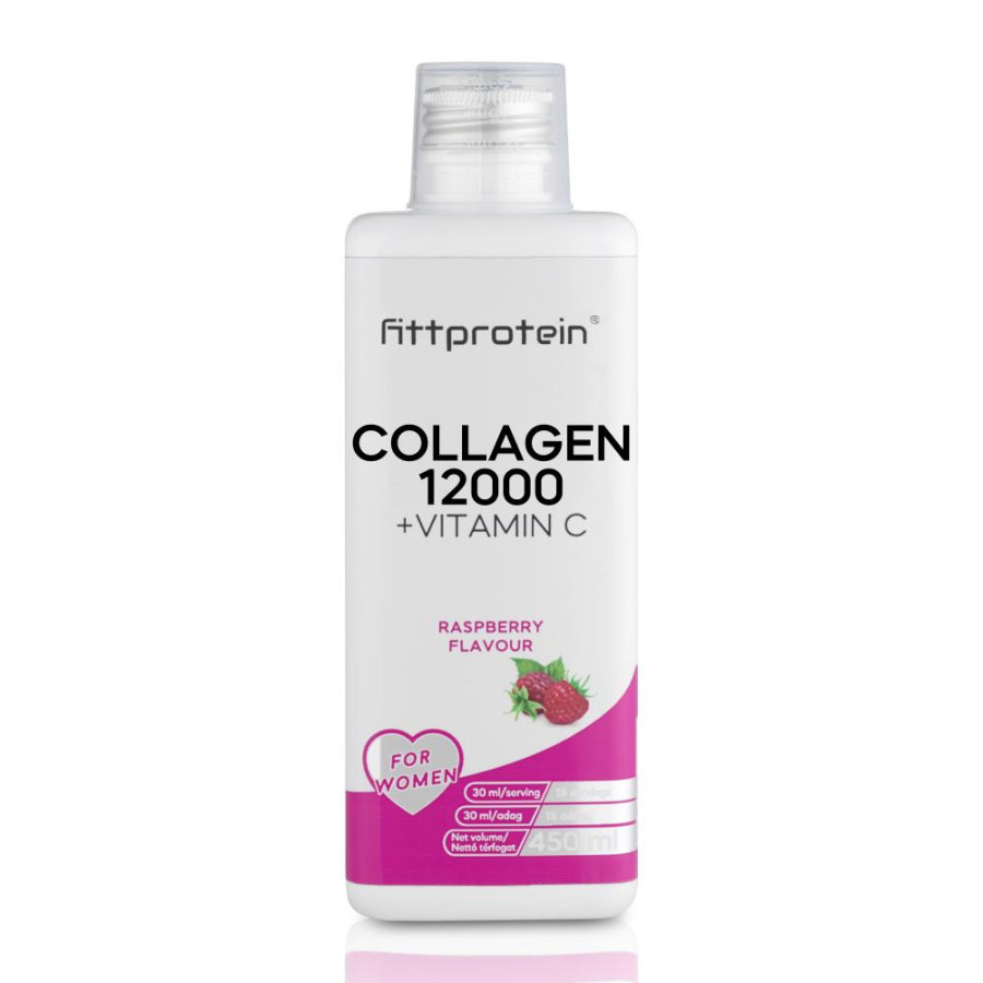 Fittprotein Collagen 12000mg +Vitamin C Málna
