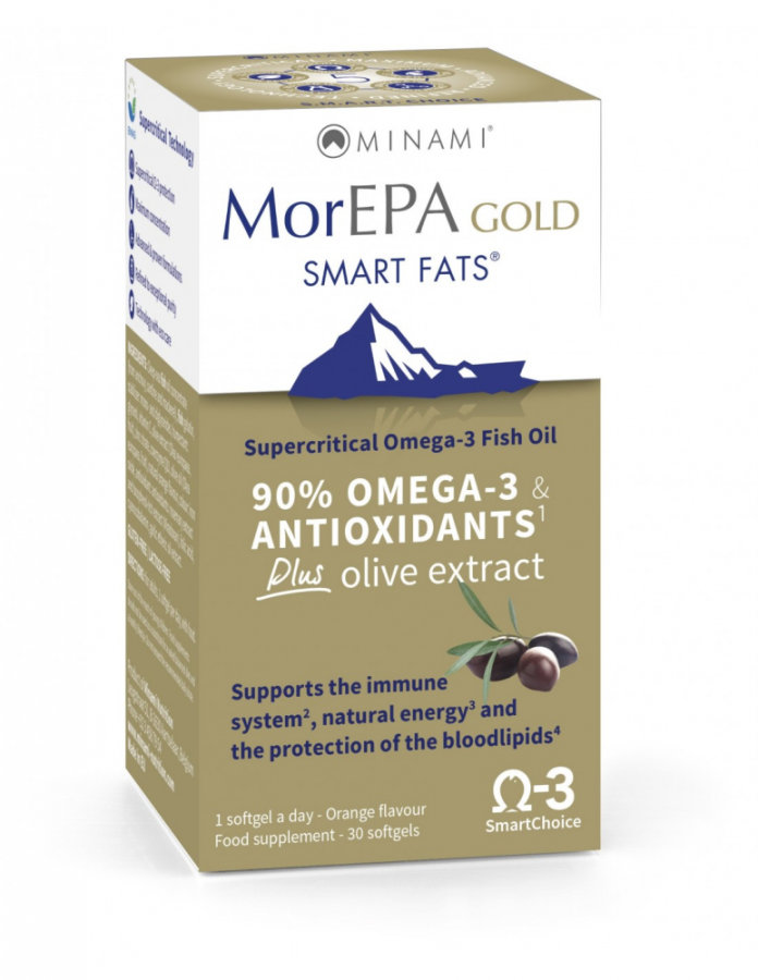 MorEPA GOLD omega-3 halolaj + antioxidánsok + olíva kivonat