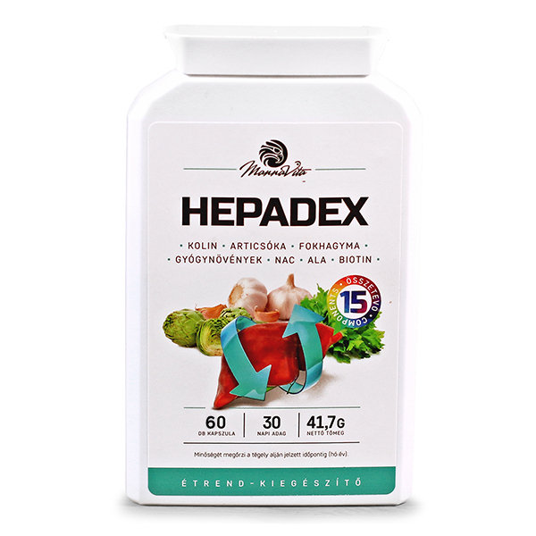 HEPADEX Májregeneráló, Májtisztító étrend-kiegészítő, 60db